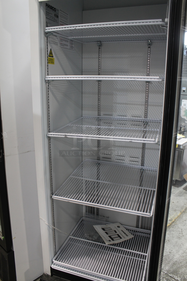 2019 Habco SE18HC Metal Commercial Single Door Reach In Cooler Merchandiser w/ Poly Coated Racks. 115 Volts, 1 Phase. Tested and Working! - Image 3 of 4