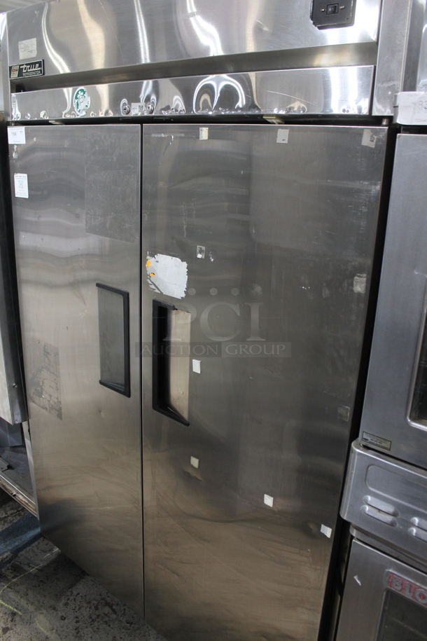 True TG2R-2S Stainless Steel Commercial 2 Door Reach In Cooler w/ Poly Coated Racks. 115 Volts, 1 Phase. Tested and Working! - Image 1 of 5