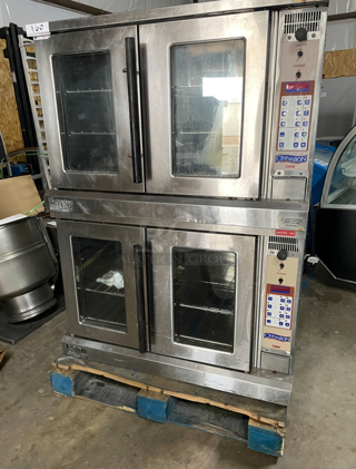 Beautiful Double Stack Electric Convection Oven LANG, on casters.