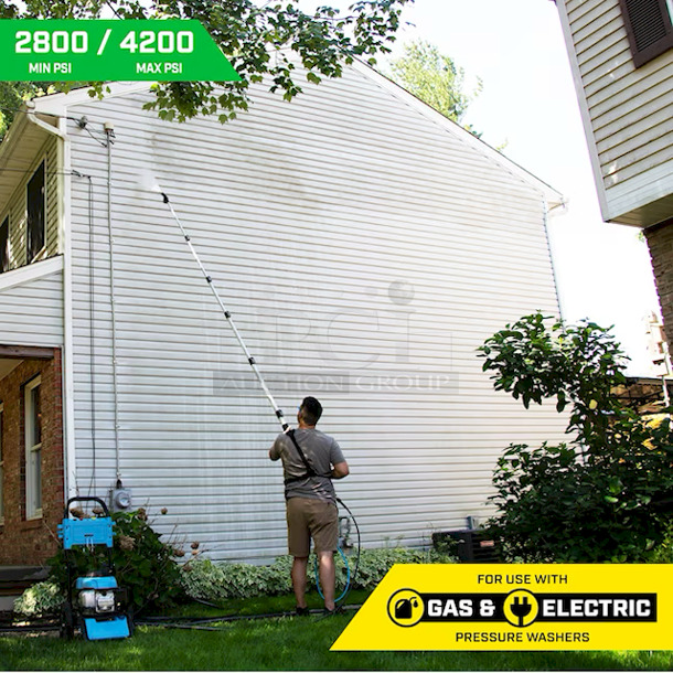 SurfaceMaxx Professional 18-ft 4200 PSI Pressure Washer Telescoping Wand With Harness - Image 3 of 12