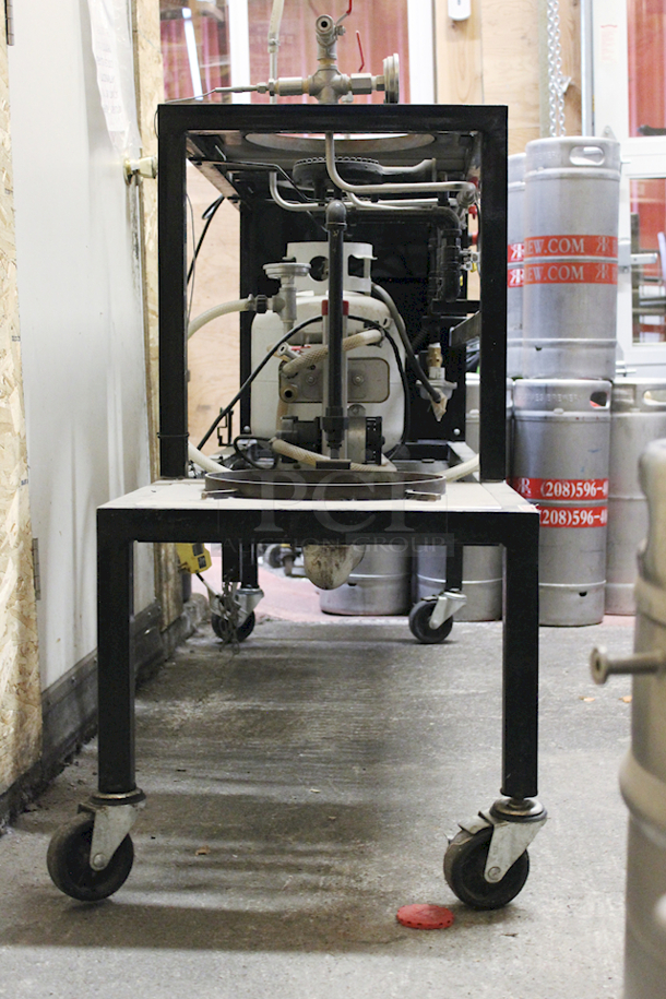 PRO-LEVEL! Sabco Brew-Magic V350MS Home Brew System! Includes 3 kettles With Direct Fire, Mash Tun and Boil Kettle Has False Bottom, RIMS Tube and Pump For Continuous Recirculation, Vision 350 Touchscreen Controller, Propane Tank & Heavy Duty Steel Cart on Commercial Casters - Image 6 of 11