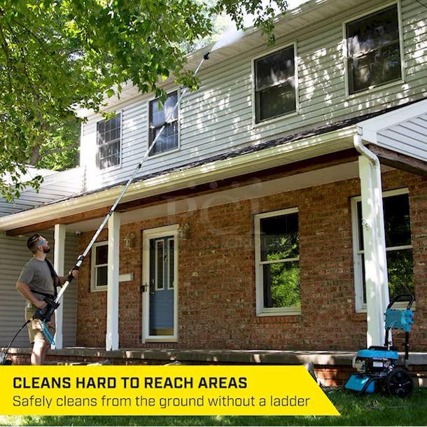SurfaceMaxx Professional 18-ft 4200 PSI Pressure Washer Telescoping Wand With Harness - Image 5 of 12