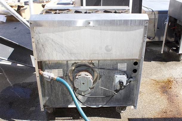 NICE! 36" 6 Burner Convection Oven W/ Gas Line. Works Great!  - Image 6 of 8