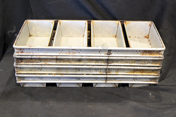 HEAVY DUTY! High Quality Bread Pan Sets, Holds (4) 9" x 4 1/2" Pans. 
9-7/8x22x2-3/4
8x Your Bid - Image 3 of 3