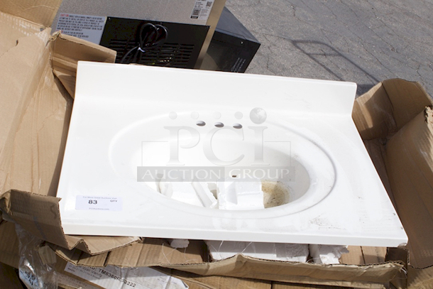 Tot Mate Vanity Display With Faucet 49" x 21" x 21 1/2"; Unassembled - Image 2 of 3