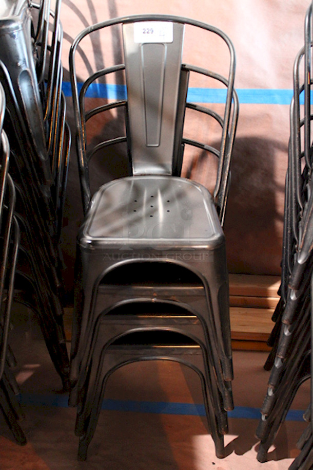 FDW Restaurant Dining Chairs, Indoor/Outdoor, Metal, 18 Inch Seat Height. 4x Your Bid - Image 6 of 6