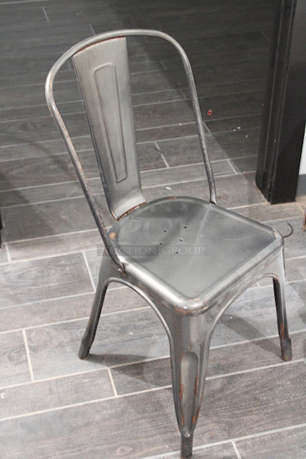 FDW Restaurant Dining Chairs, Indoor/Outdoor, Metal, 18 Inch Seat Height. 4x Your Bid - Image 3 of 8