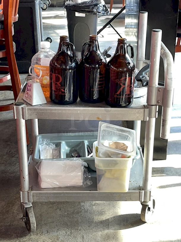 ALL FOR ONE!! Prairie View C7NUC1824CL2 Food Service Cart Full Of Various Small-Wares. - Image 7 of 8