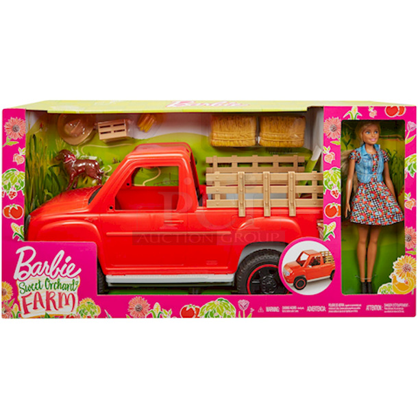 Barbie Estate Sweet Orchard Farm Doll & Pickup Truck with Accessories