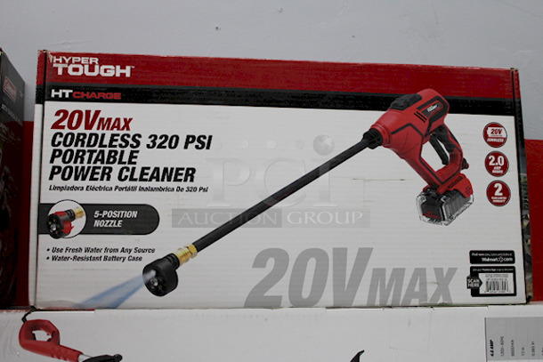 Hyper Tough HT19-401-003-25 20V Max Cordless 320 PSI Portable Power Cleaner. Pull Water From Any Fresh Water Source With 20ft Hose Or Use Quick House Connection In The Yard.  - Image 2 of 5