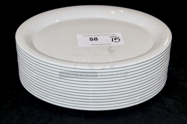 Carlisle Durus N40380 Melamine Oval Platter Tray 13.5 x 10.5 - White Color
15x Your Bid
