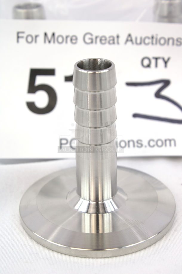 NEW-NEVER USED Dernord 1.5" Tri Clamp To 1/2" Barbed Hose  Adapter - Sanitary Hose Barb Pipe Fitting. 3x Your Bid - Image 2 of 4