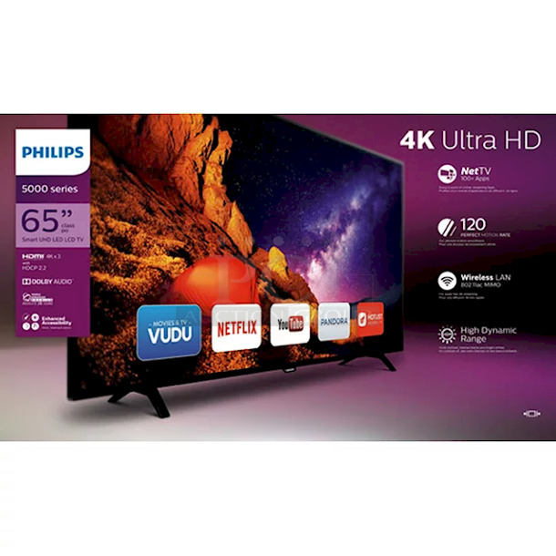 BEAUTY! IN THE BOX! Philips 65" Class 4K Ultra HD (2160p) Smart LED TV. Model: 65PFL5602/F7 - Image 1 of 5