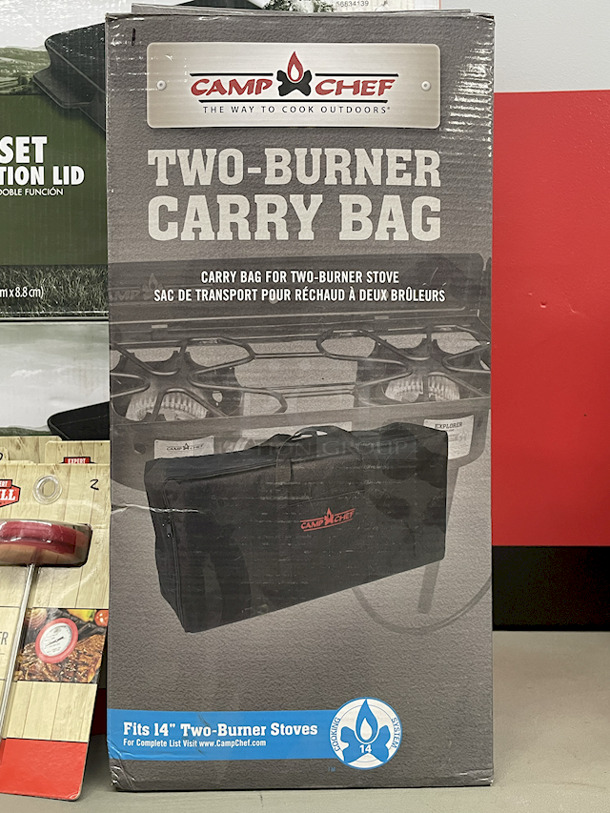 READY FOR THE COOKOUT!! (2) Ozark Trail 2-pc Pre-Seasoned Cookware Set With Dual-Function Lids; (4) Expert Grill Thermometer Replacement Probes; (2) Expert Gril Meat Thermometers; (1) Camp Chef Two Burner Cary Bag; (12) Expert Grill 4-pk Food Baskets.  - Image 7 of 11