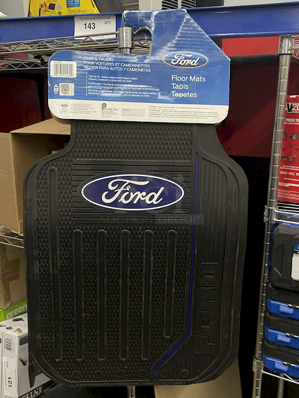 SWEET! Officially Licensed Ford Cars & Trucks Floor Mats - Trim To Fit. Contains (2) Floor Mats - Image 3 of 5