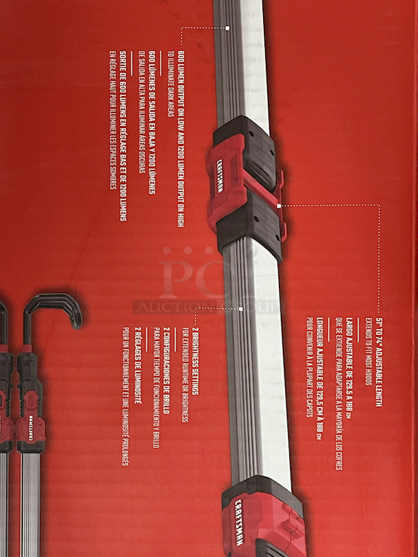 All New, All Craftsman – [1] CRAFTSMAN 2000 Series 37-in W x 24.5-in H 4-Drawer Steel Tool Chest (Red), [1] CMCL090B V20 Lithium-Ion LED Automotive Hood Light, [1] CRAFTSMAN V20 Brushless 2-Piece 20-Volt Max Cordless Power Equipment Combo Kit – 13” Weed Wacker, String Trimmer & Blower Combo Kit (With Battery & Charger), [3] Craftsman CMCK279D1 V20 Brushless Lithium-Ion 10” Cordless Weedwhacker, String Trimmer and, Blower Combo Kit (With Battery & Charger). 6x Your Bid - Image 7 of 12