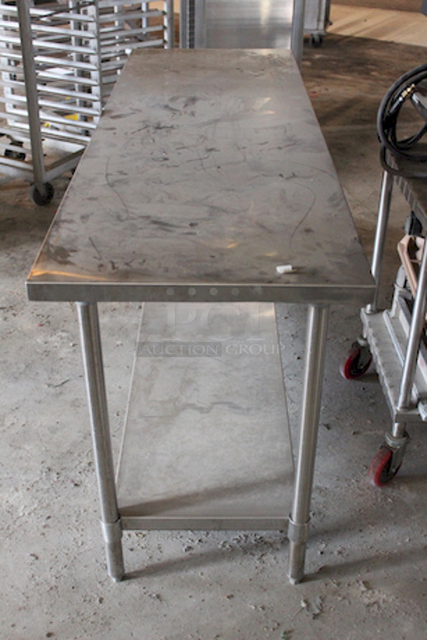 72" Stainless Steel Equipment Stand/Prep-Table With Under-Shelf, 72x24x34 - Image 3 of 5
