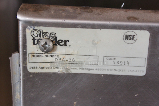 SUPERB! Glastender DBA-36 Underbar Drainboard With Speed Rail, Freestanding - 36"W x 19"D - Image 5 of 5