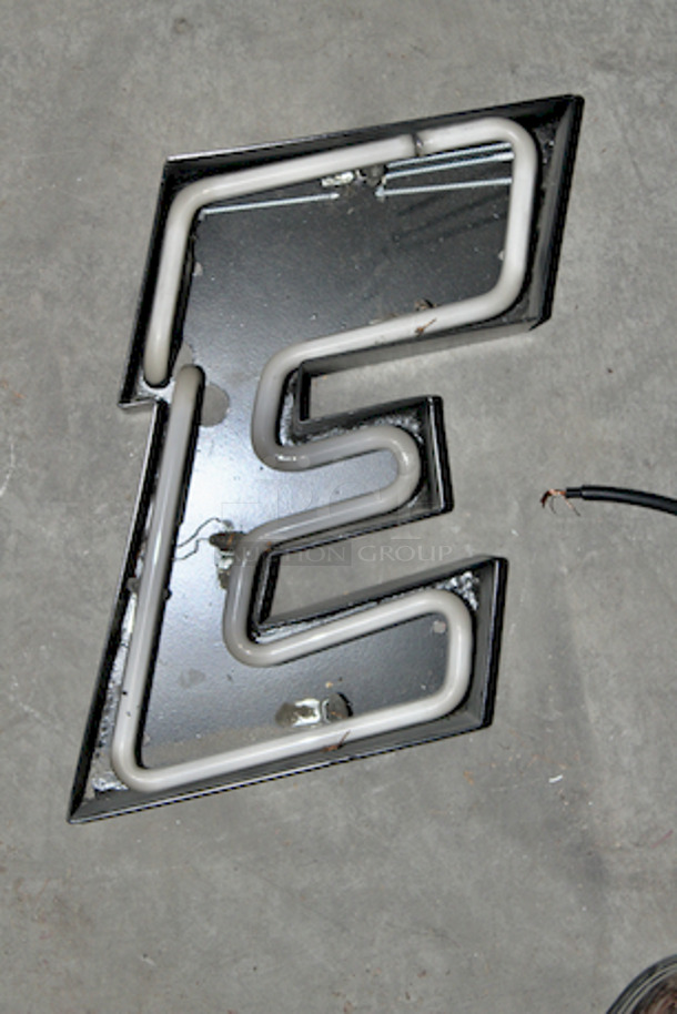 NEON Red Letter "E" 14x3x9 - Image 1 of 1