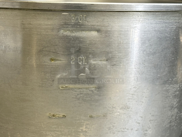 Graduated 3 Quart Measuring Bowl, Metal. - Image 2 of 4