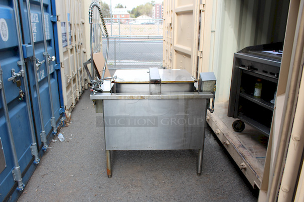 LIKE NEW! Groen Approximately 40 Gallon Tilting Braising Pan With Faucet & Hardware, Natural Gas 48x36x40 - Image 3 of 11