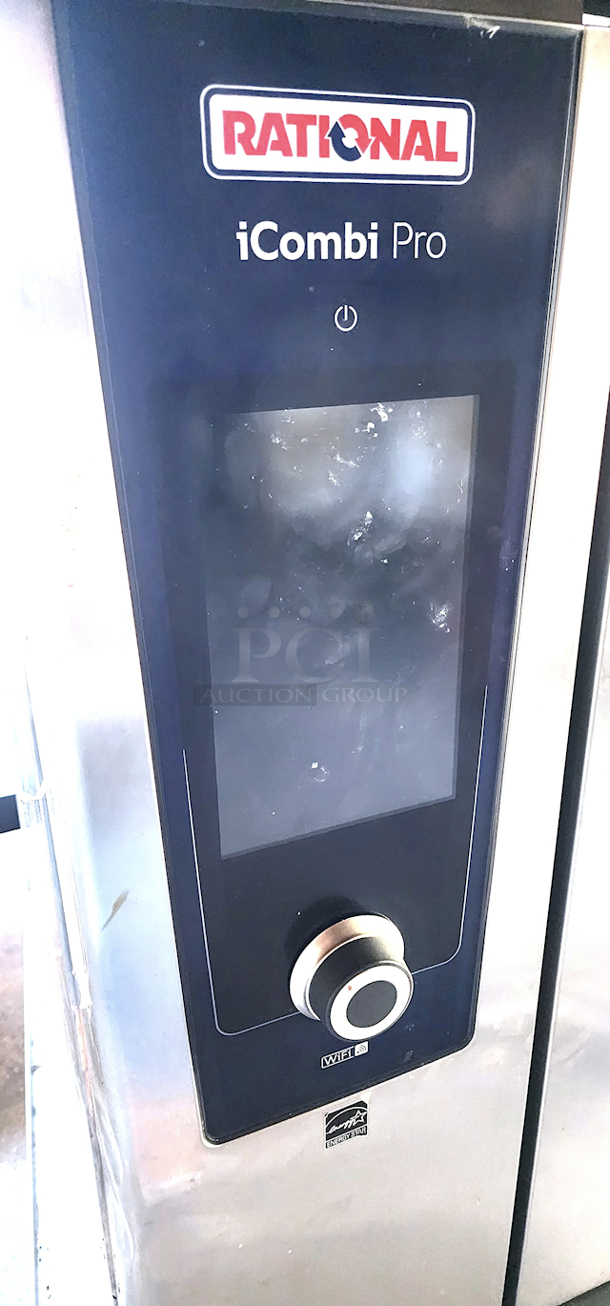 DEAL OF THE DAY! Lightly Used in AMAZING/WORKING CONDITION! Rational iCombi Pro 6 Pan Half-Size Electric Combi Oven with Stand and Ultravent Plus Ventless Hood - 208/240V, 1 Phase, 3/4" Water Connection. FEATURES: Energy Star Qualified, NSF Listed, Programmable, Self Cleaning, WiFi Enabled
*Located In Bakersfield, CA.*
*In-Person Pick-up & Shipping Available*
 - Image 6 of 11