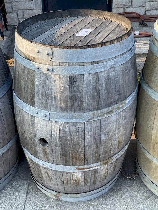 VERY NICE!! Ste Michelle Wine Estates Oak Wine Barrel. - Image 1 of 1