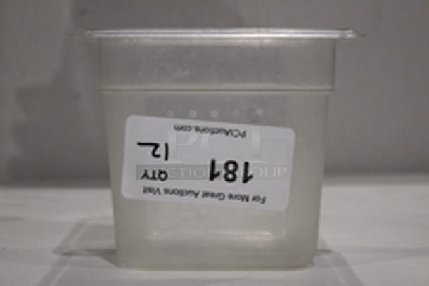 Cambro EN 63-1 Camware 1/6 Pans, 4” Deep
63⁄8" x 615⁄16"x4”
12x Your Bid
 - Image 2 of 3