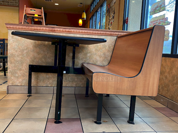 LIKE NEW! ADA Compliant Plymold ADA Island Unit with Thin Profile Dur-A-Edge® 47" Table Top. 
50x41-1/2x35-1/2 - Image 2 of 8