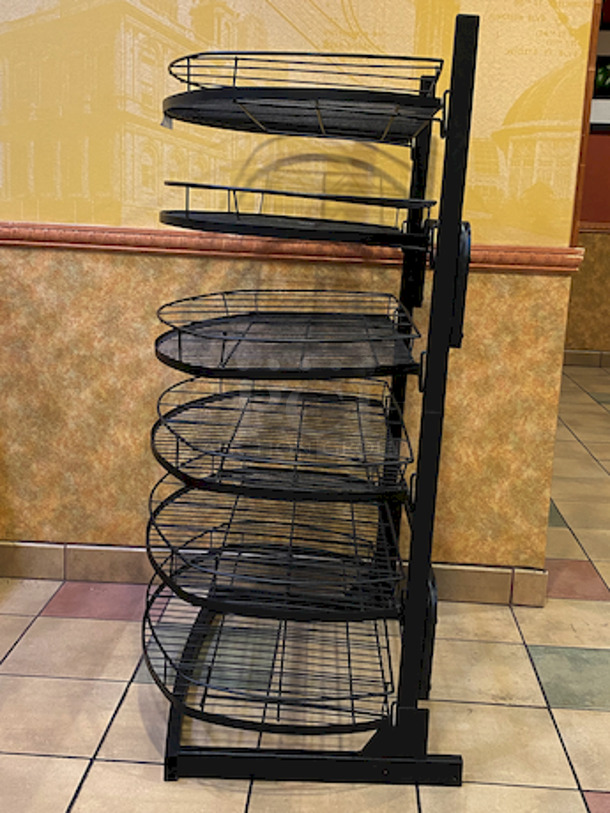 AMAZING! Oval Wire Merchandiser Rack. 
35x23x53-1/2 - Image 3 of 5