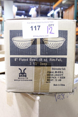 NEW! GET M-608-L Dynasty Longevity 1.5 Qt. Fluted Bowl, 12x Your Bid