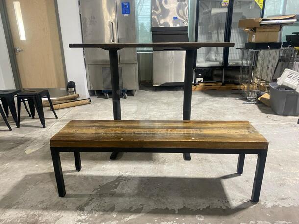 Counter height table and bench
table 54x17x42
Bench 55x15x19 - Image 2 of 2