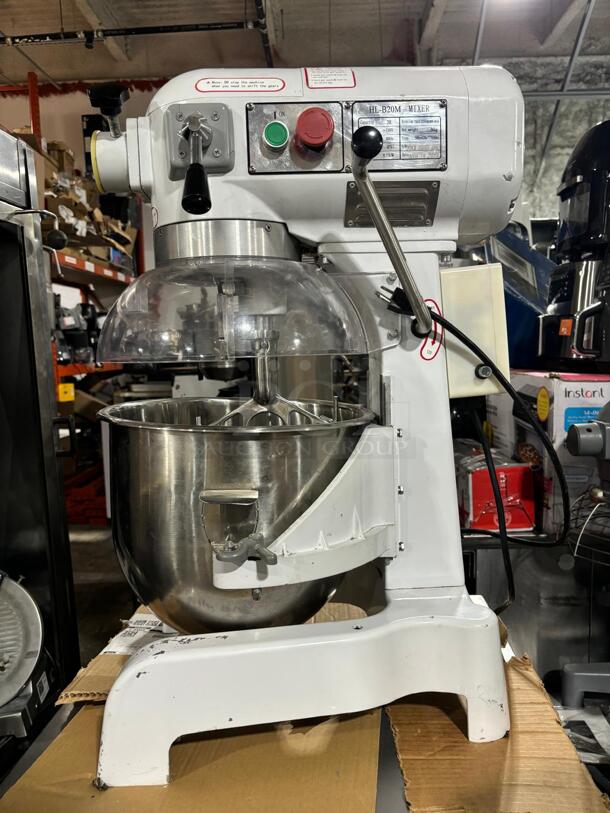 Prepline HL-B20M 20 Qt. Gear Driven Planetary Mixer with Guard - Image 1 of 6