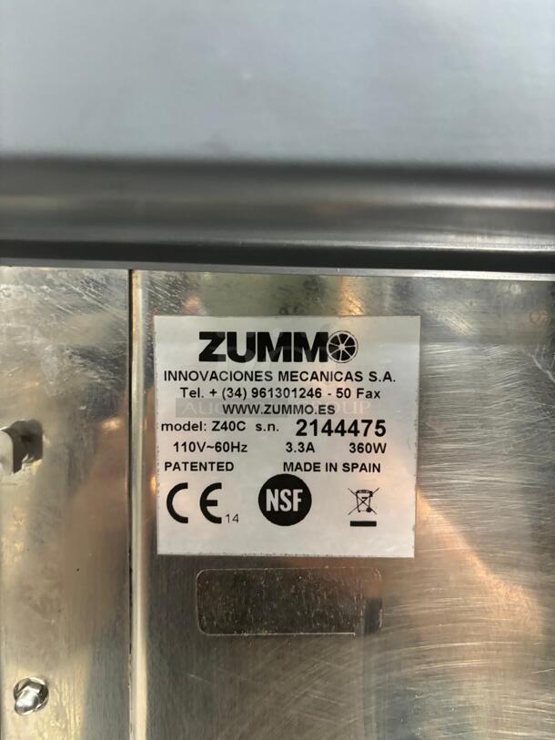 Zummo Z40 Nature Service Dual Cabinet Plus Citrus Juicer - Image 6 of 6