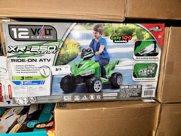 Action Wheels EC-2008-G XR-250 Sport 12 Volt Ride-On ATV - Goes 3MPH in Forward And Reverse. 