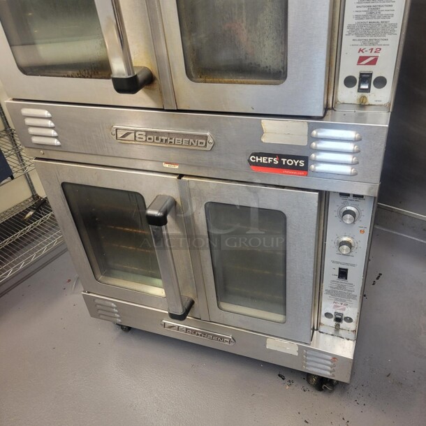 Late Model Southbend K-12 Platinum Standard Depth Double Deck Gas Convection Oven Tested and Working - Image 6 of 11
