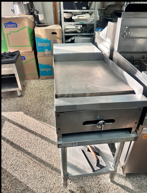 American Range 18" Gas Griddle Tested and Working! - Image 1 of 8