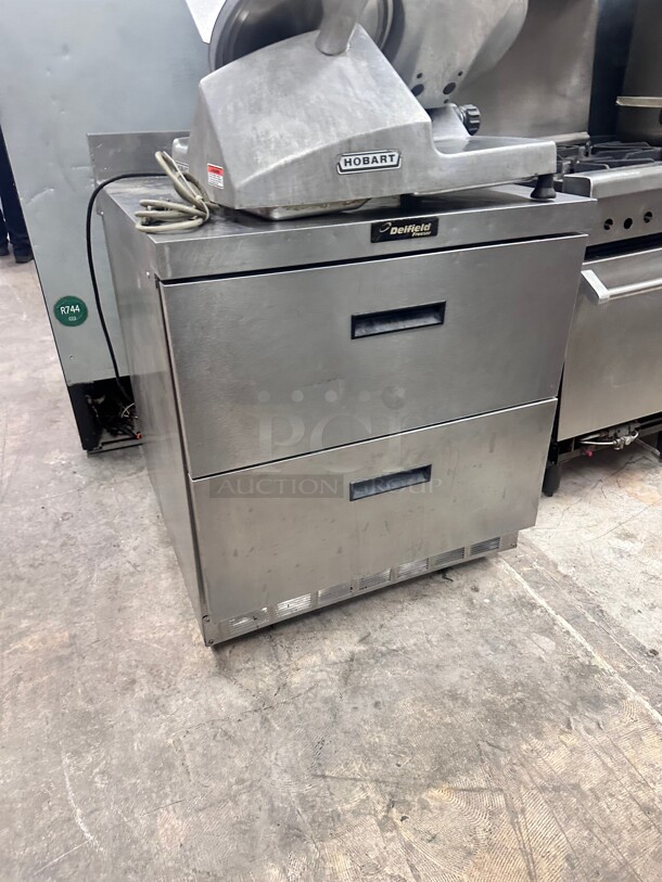 Delfield 27"W Undercounter Freezer w/ (1) Section & (2) Drawers, 115v Tested and Working - Image 3 of 4