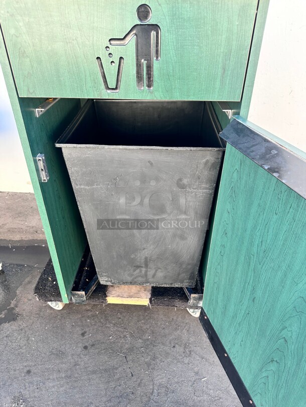 Commercial Trash Receptacle 25x25x44 - Image 4 of 9