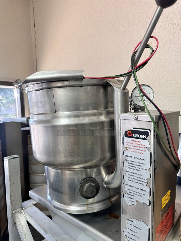 Groen TDB/6-10 10 Quart Electric Countertop Steam Jacketed Kettle 220 Volt 1 Phase Tested and Working - Image 4 of 10
