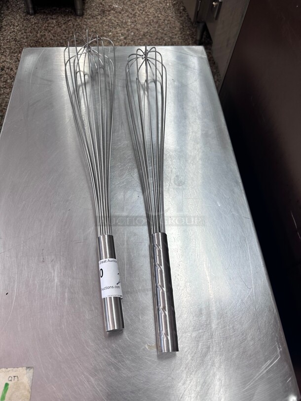 Commercial  Stainless Steel French Whip / Whisk with Metal Handle - Image 2 of 6