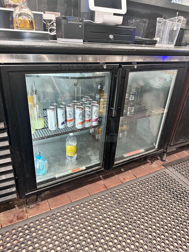 True TBB-24GAL-60G-S-HC-LD 60" Bar Refrigerator - 2 Swinging Glass Doors, Stainless, 115v Working - Image 3 of 6