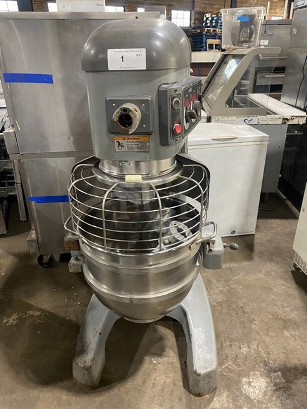 Hobart Legacy Commercial Heavy Duty 60Qt Planetary Mixer! With Mixing Bowl And Bowl Guard! With Spiral Hook And Paddle Attachments! Model: HL600 SN: 311352095 200/240V 60HZ 1/3 Phase - Image 1 of 11