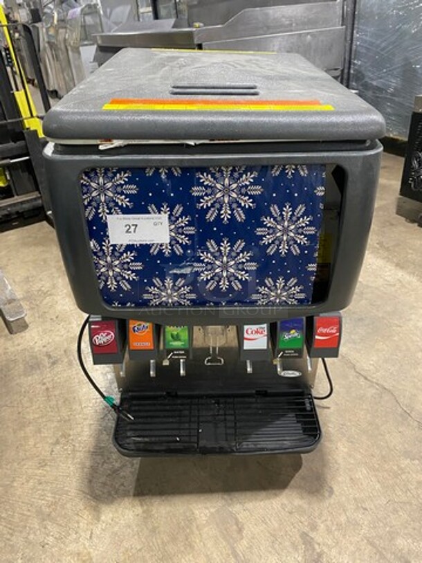 Cornelius Commercial 6 Spout And Ice Dispenser Beverage System! Model: ED150BC SN: 74B1723ED105 115V 60HZ 1 Phase - Image 1 of 9