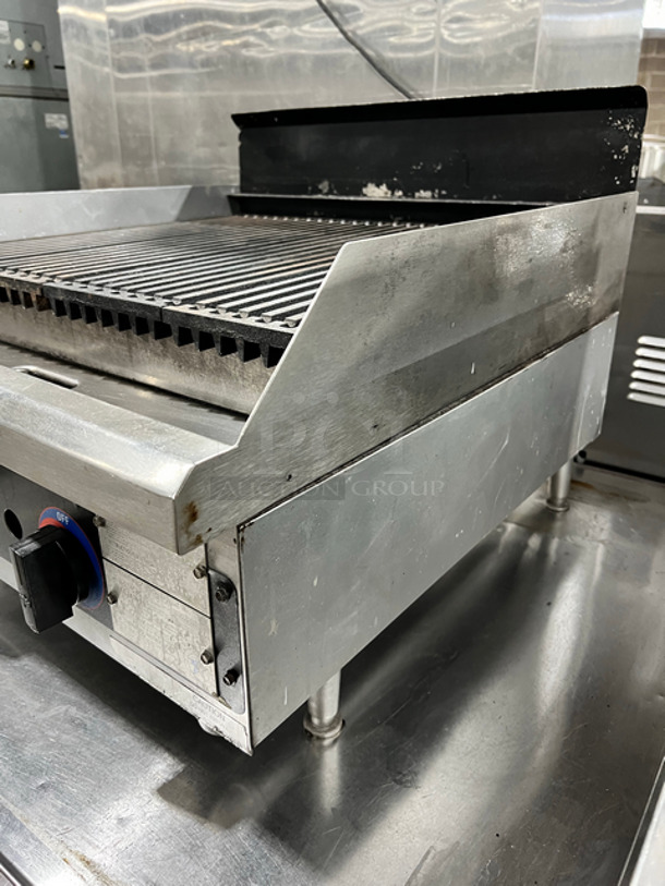 SWEET! Star Commercial Countertop Natural Gas Powered Char Grill! With Side And Back Splashes! All Stainless Steel! On Small Legs! Model: 6024CBC SN: 6L243690 - Image 2 of 8