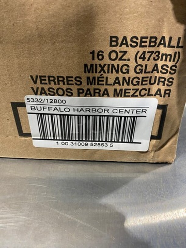 NEW! IN THE BOX! Libbey 16 OZ Baseball Mixing Glasses! - Image 2 of 8