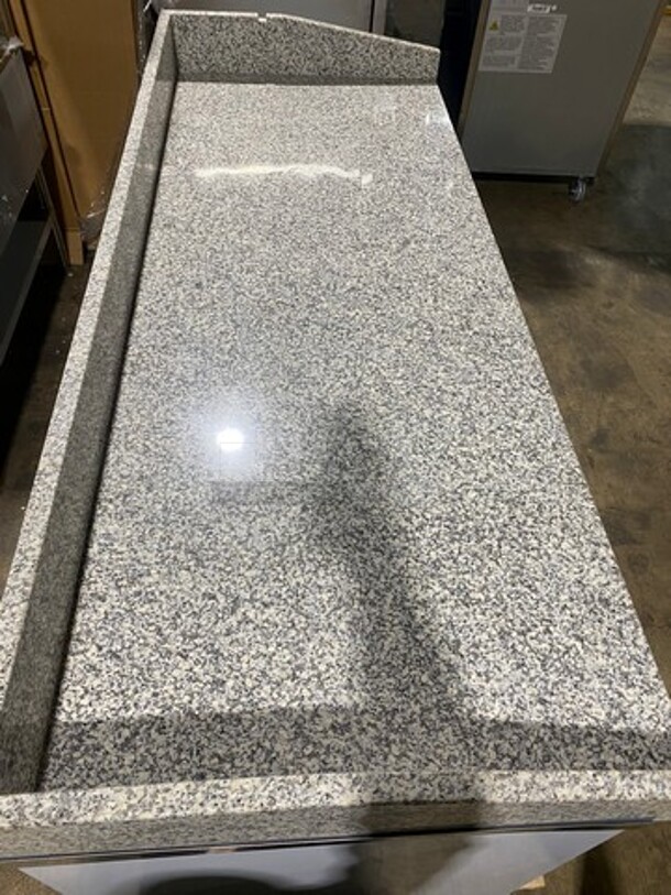 AMAZING! NEW! SCRATCH-N-DENT! Omcan Commercial Refrigerated Italian Style Marble Top Pizza Prep Table! With 3 Door Storage Space Underneath! Poly Coated Racks! All Stainless Steel! Model: PTCN0581 SN: 41145 110V - Image 6 of 12