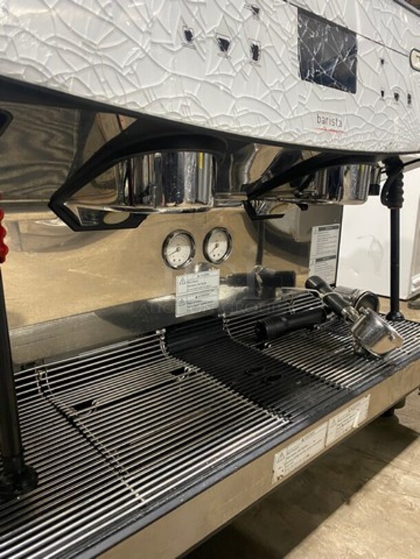 WOW! LATE MODEL! Dunkin Donuts Edition! Schaerer Commercial Countertop 2 Group Espresso Machine! With Steam Lines! Stainless Steel! On Small Legs! - Image 7 of 9