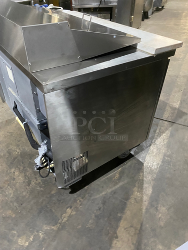 Randell Commercial Refrigerated Sandwich Prep Table! With Commercial Cutting Board! With 2 Door Underneath Storage! All Stainless Steel! On Casters! Model: 9030K7 115V 60HZ 1 Phase - Image 4 of 10