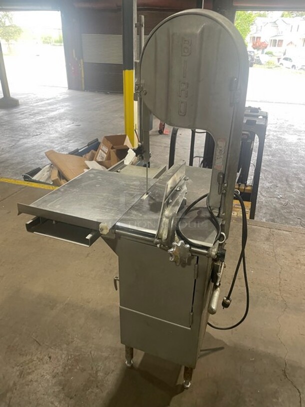 SWEET! Biro Commercial Floor Style Heavy Duty Meat Saw! All Stainless Steel! Model 22 Serial 36959! On Legs! 1Phase!  WORKING WHEN REMOVED! - Image 3 of 12